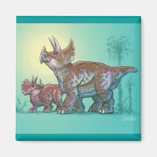 Triceratops magnet