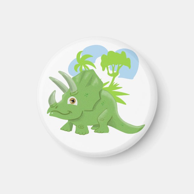 Triceratops Magnet (Front)