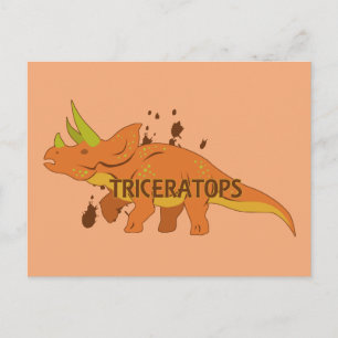 Triceratops Postcard