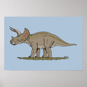 Triceratops Poster