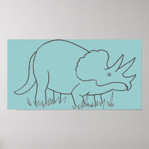triceratops poster