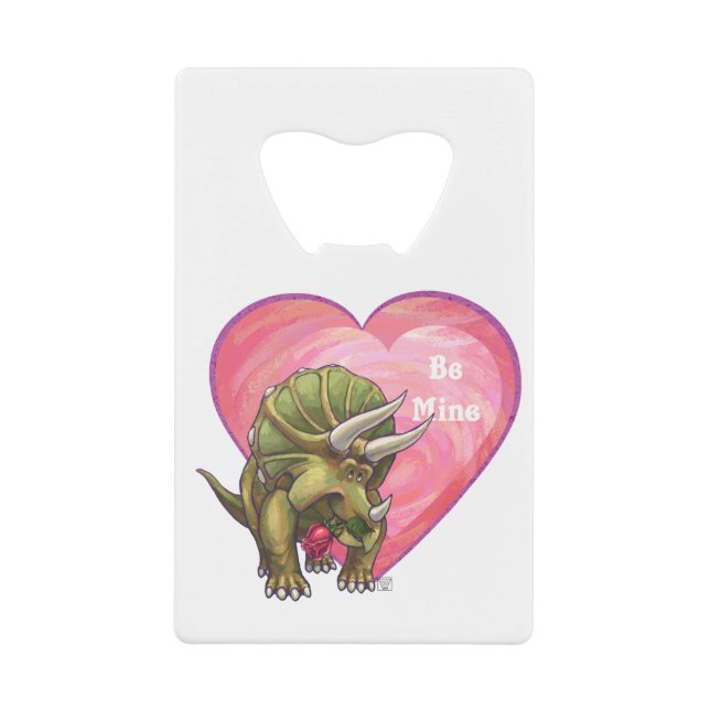 Triceratops Red Rose Heart (Front)