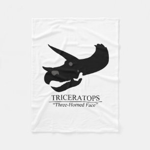 Triceratops Skull Fleece Blanket