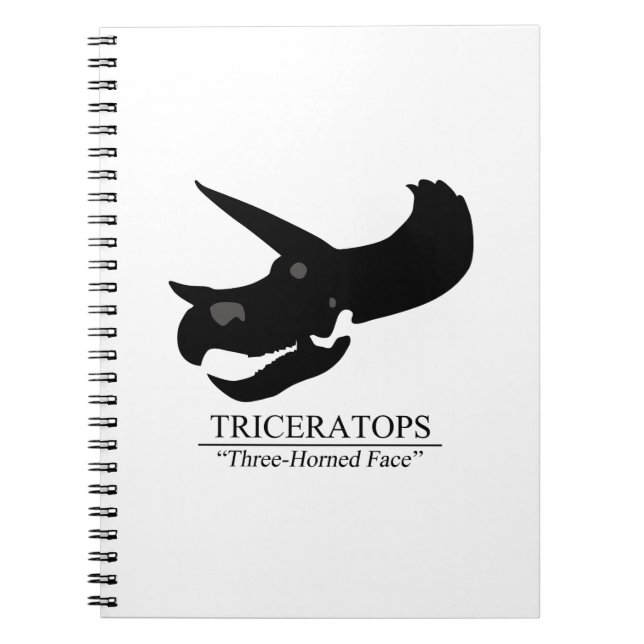 Triceratops Skull Notebook (Front)