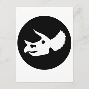 Triceratops Skull Postcard