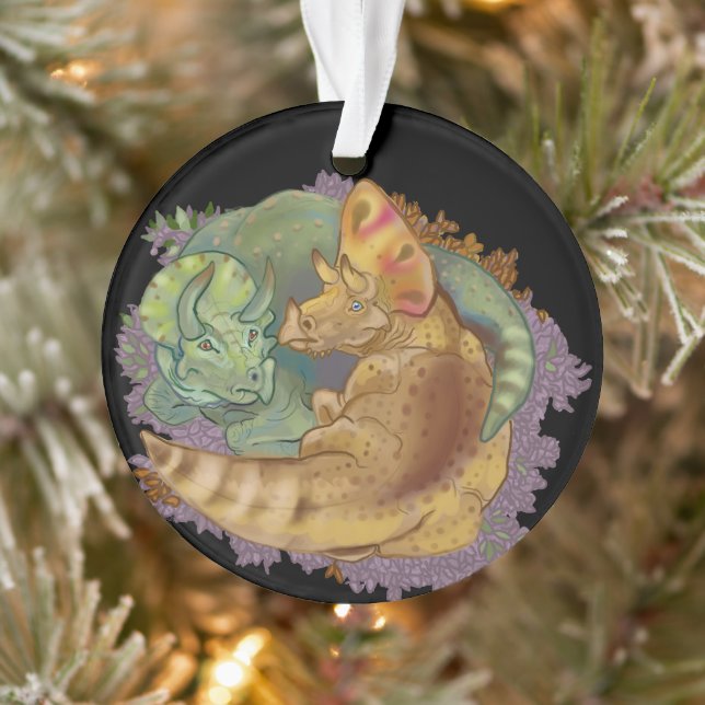 Triceratops Snuggles Ornament (Tree)