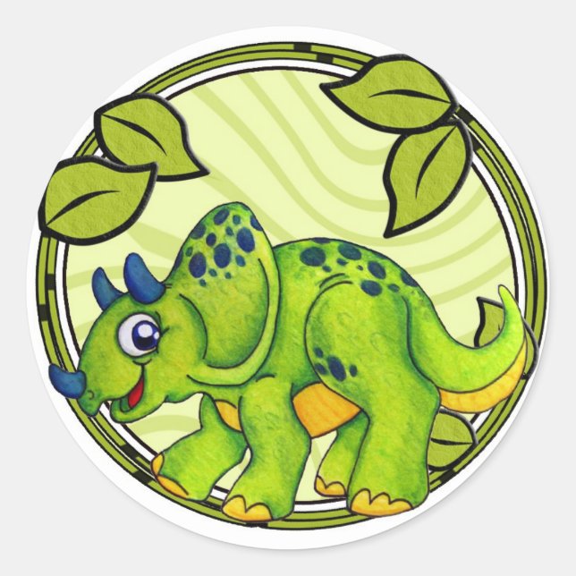 Triceratops Sticker (Front)