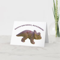 Triceratops Toy Dinosaur Custom Birthday