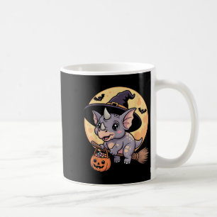 Triceratops Witch Hat Pumpkin Halloween Costume Me Coffee Mug