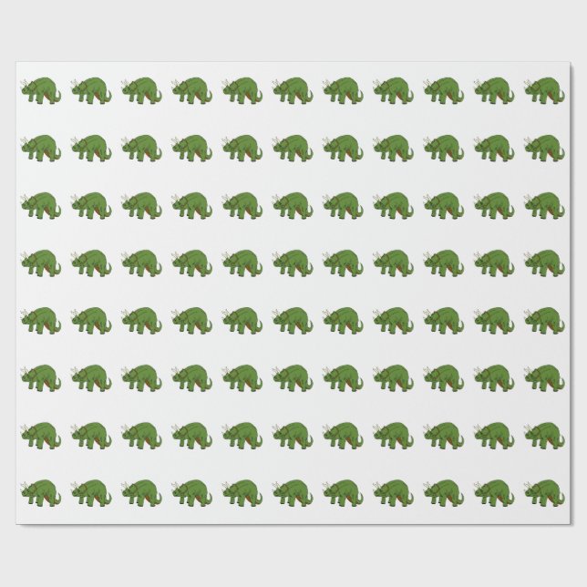 Triceratops Wrapping Paper (Flat)