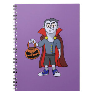 Trick and Treat a Vampire on Halloween Notebook