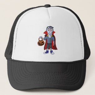 Trick and Treat a Vampire on Halloween Trucker Hat