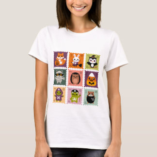 Trick and Treat Animal Stamps | Cute Kawaii T-Shirt