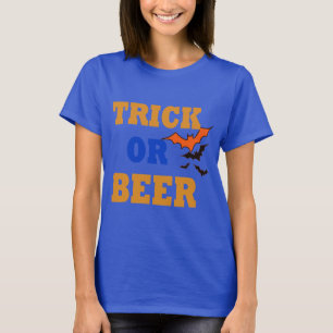 trick beer trick or treat funny beer halloween T-Shirt