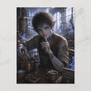 Trick / Chocolate Master / Chocolate Factory Postcard