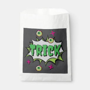 ‘Trick’ Fun Funky Halloween Pop Art Favour Bags