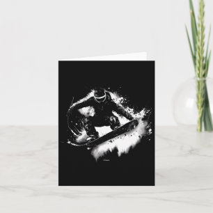 Trick Jump Nose Grab Snowboarding Card