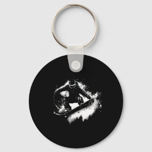 Trick Jump Nose Grab Snowboarding Key Ring