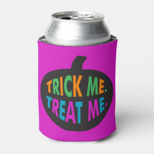 Trick Me Treat Me, Halloween Multi-Colour Can Cooler