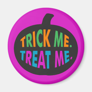 Trick Me Treat Me, Halloween Multi-Colour Magnet