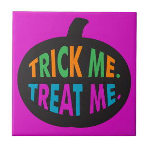 Trick Me Treat Me, Halloween Multi-Colour Tile