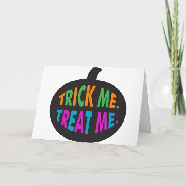Trick Me Treat Me Multi-Colour Card (Front)