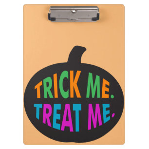 Trick Me Treat Me Multi-Colour Clipboard