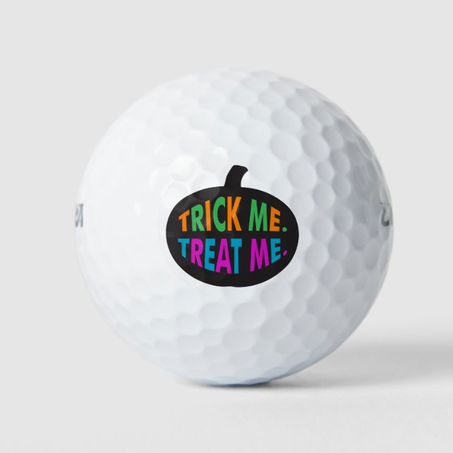 Trick Me Treat Me Multi-Colour Golf Balls (Front)
