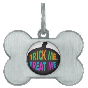 Trick Me Treat Me Multi-Colour Pet Tag