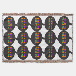 Trick Me Treat Me Multi-Colours Throw Blanket