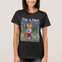 Trick 'n Treat Pumpkin Head Halloween Women's