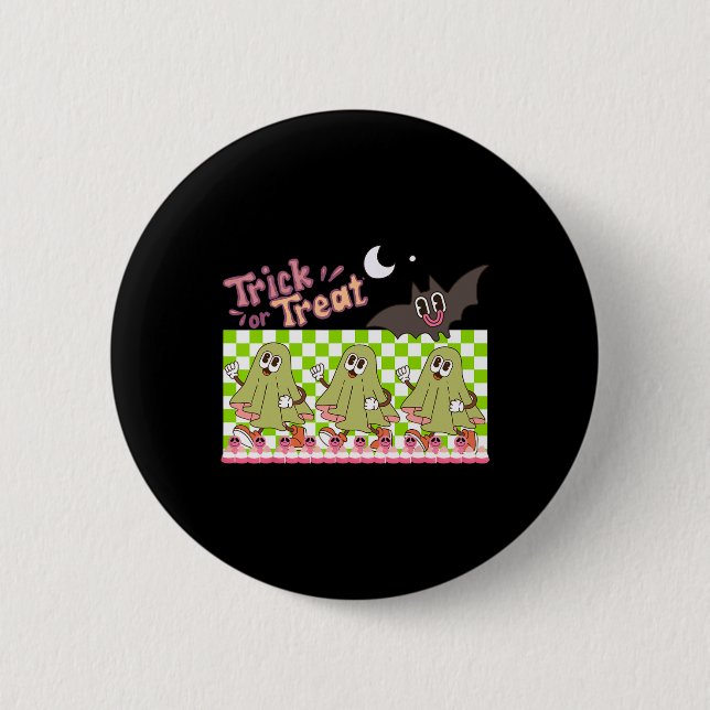 Trick Of Treat Halloween  6 Cm Round Badge (Front)