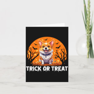 Trick Of Treat Halloween Dog Card