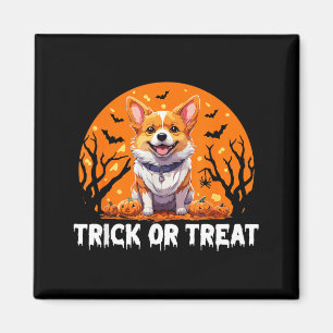 Trick Of Treat Halloween Dog Magnet