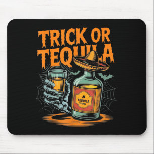 Trick or Bartender Men Women Funny Halloween Mouse Mat