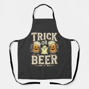 Trick or Beer Halloween Beer Design_1 Apron