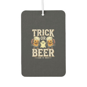 Trick or Beer Halloween Beer Design_1 Car Air Freshener