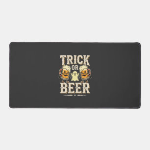 Trick or Beer Halloween Beer Design_1 Desk Mat