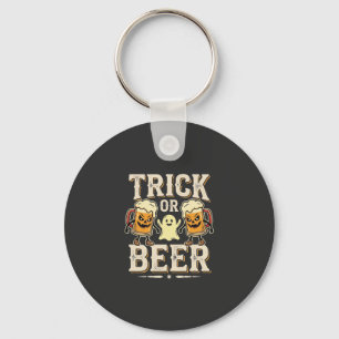 Trick or Beer Halloween Beer Design_1 Key Ring