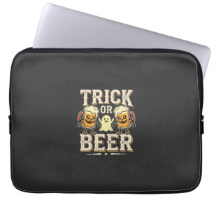 Trick or Beer Halloween Beer Design_1 Laptop Sleeve