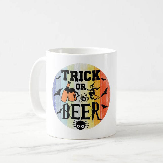 TRICK OR BEER - HALLOWEEN COFFEE MUG (Front Left)
