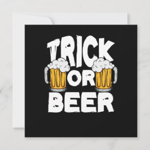 Trick Or Beer Halloween Pumpkin Trick Or Treat Gif Invitation