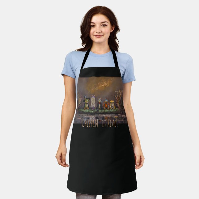 "Trick or Croak" Apron (Worn)