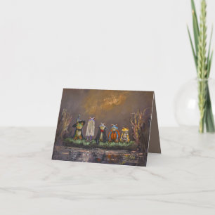 Trick Or Croak - Hand Painted Thank You Card