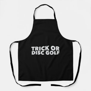 Trick Or Disc Golf Funny Halloween Apron