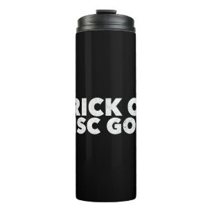 Trick Or Disc Golf Funny Halloween Thermal Tumbler