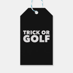 Trick Or Golf Funny Halloween Gift Tags
