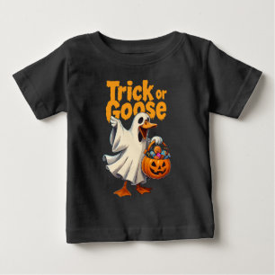 Trick or Goose Halloween Goose Baby T-Shirt