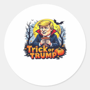 Trick Or Halloween Classic Classic Round Sticker