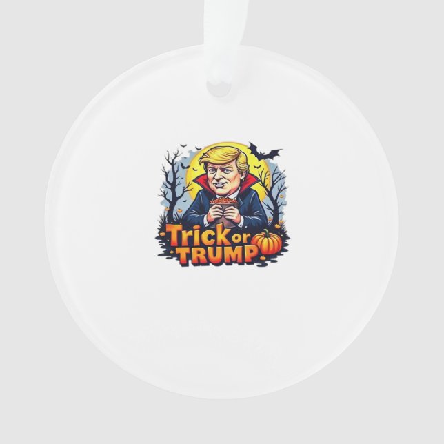 Trick Or Halloween Classic Ornament (Front)